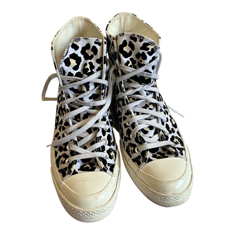 Converse Chuck Taylor All Star 70 High Top LOGO PLAY White Leopard size 11 - Picture 3 of 6